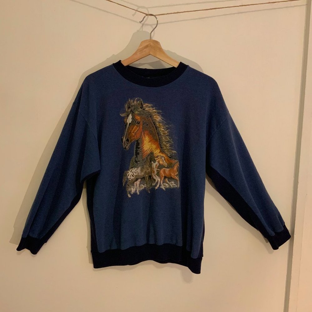 Vintage Horse Crew Neck Sweater